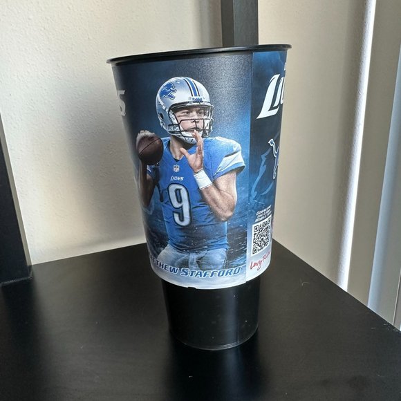 2017 Vintage Detroit Lions NFL Stadium Beverage Cup 32 Ounces - Matthew Stafford